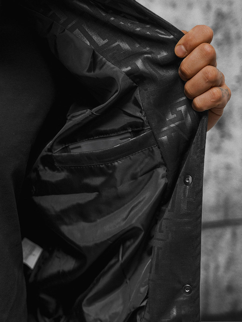 Vīriešu virsjaka debesu melna OZONEE O/3A172