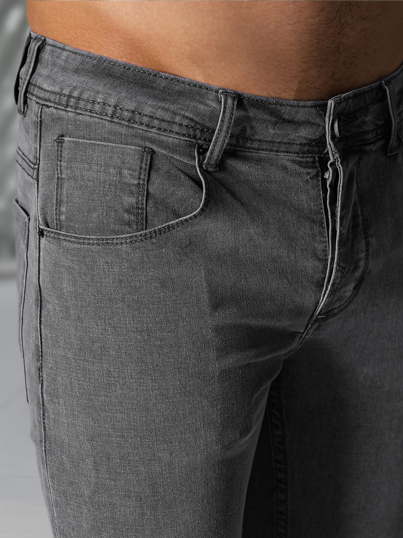 Vīriešu džinsi grafīta OZONEE NB/MP0192GSZ