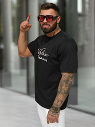 Vīriešu t-krekls melns OZONEE O/YN2/632