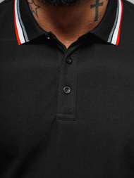 Vīriešu polo krekls melns OZONEE O/DA719