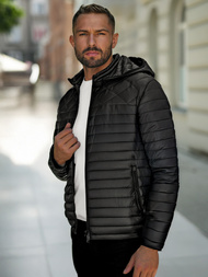 Vīriešu jaka melna OZONEE JS/16M9328/392B