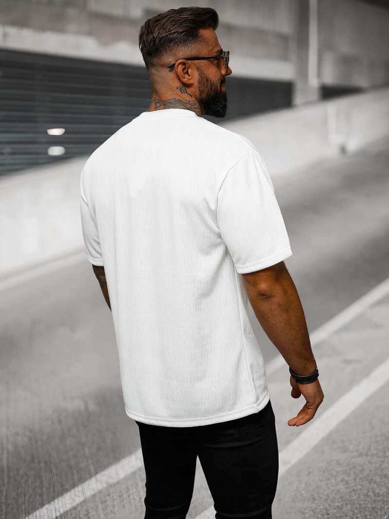 Vīriešu T-krekls Balts OZONEE O/3C333