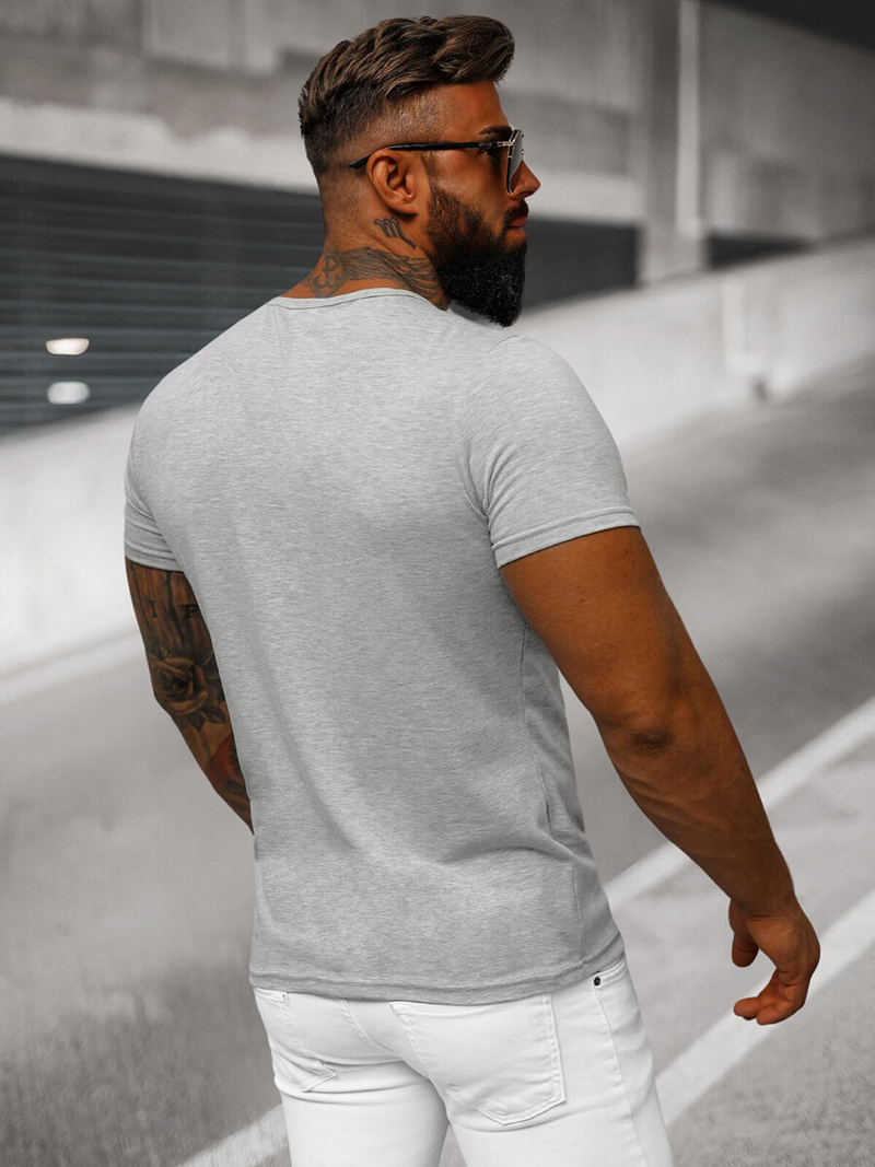 Vīriešu T-krekls Pelēks OZONEE JS/712007Z