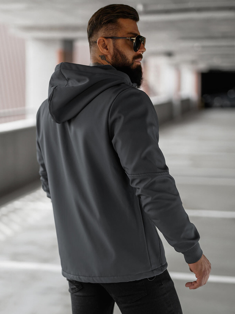 Vīriešu softshell jaka grafīta OZONEE JS/27B6529/5Z