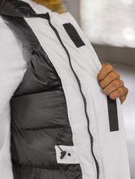 Vīriešu ziemas jaka balta OZONEE JS/5M779/281Z