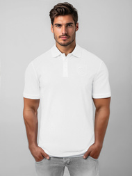 Vīriešu polo krekls balts OZONEE NB/MT3142Z