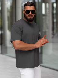 Vīriešu t-krekls grafīta OZONEE JS/67T1298/5