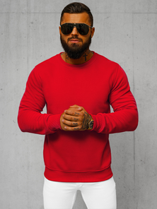 Vīriešu džemperis sarkans OZONEE JS/2001-10Z