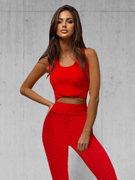 Sieviešu sporta tērps debesu sarkans OZONEE JS/YW88037/5Z