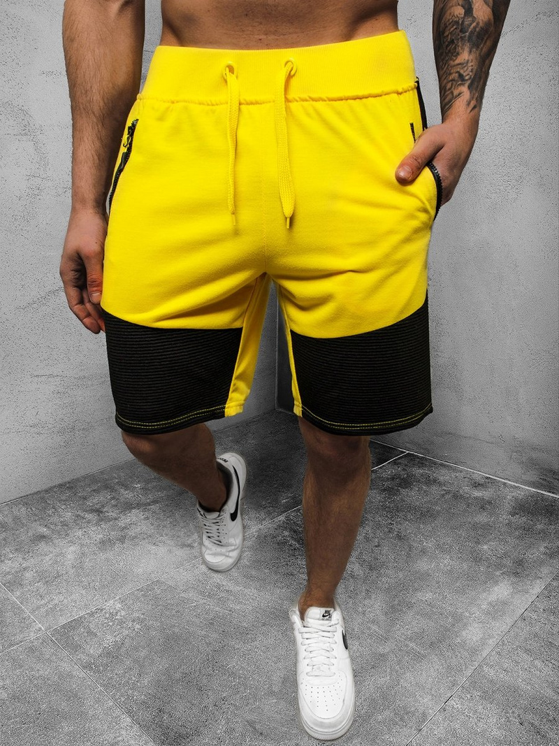 Vīriešu sporta šorti dzelteni OZONEE JS/68K10066