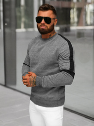 Vīriešu džemperis grafīta OZONEE JS/8B1322/5