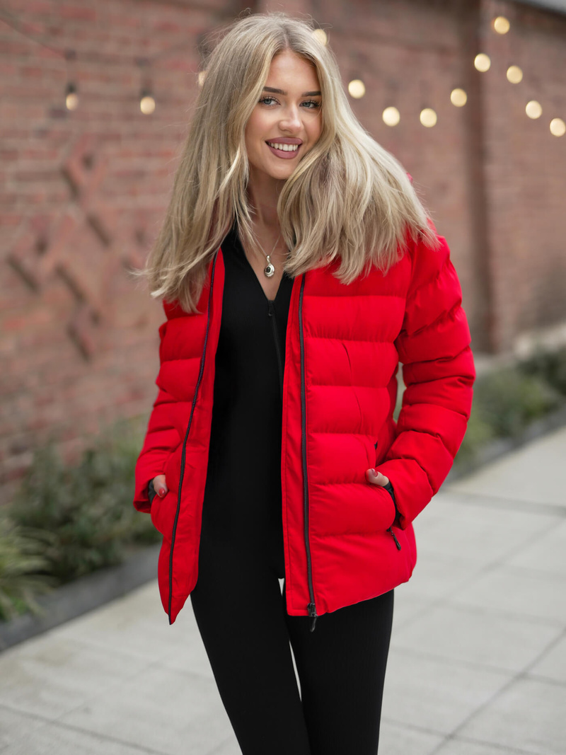 Sieviešu ziemas jaka sarkana OZONEE JS/M769/270Z