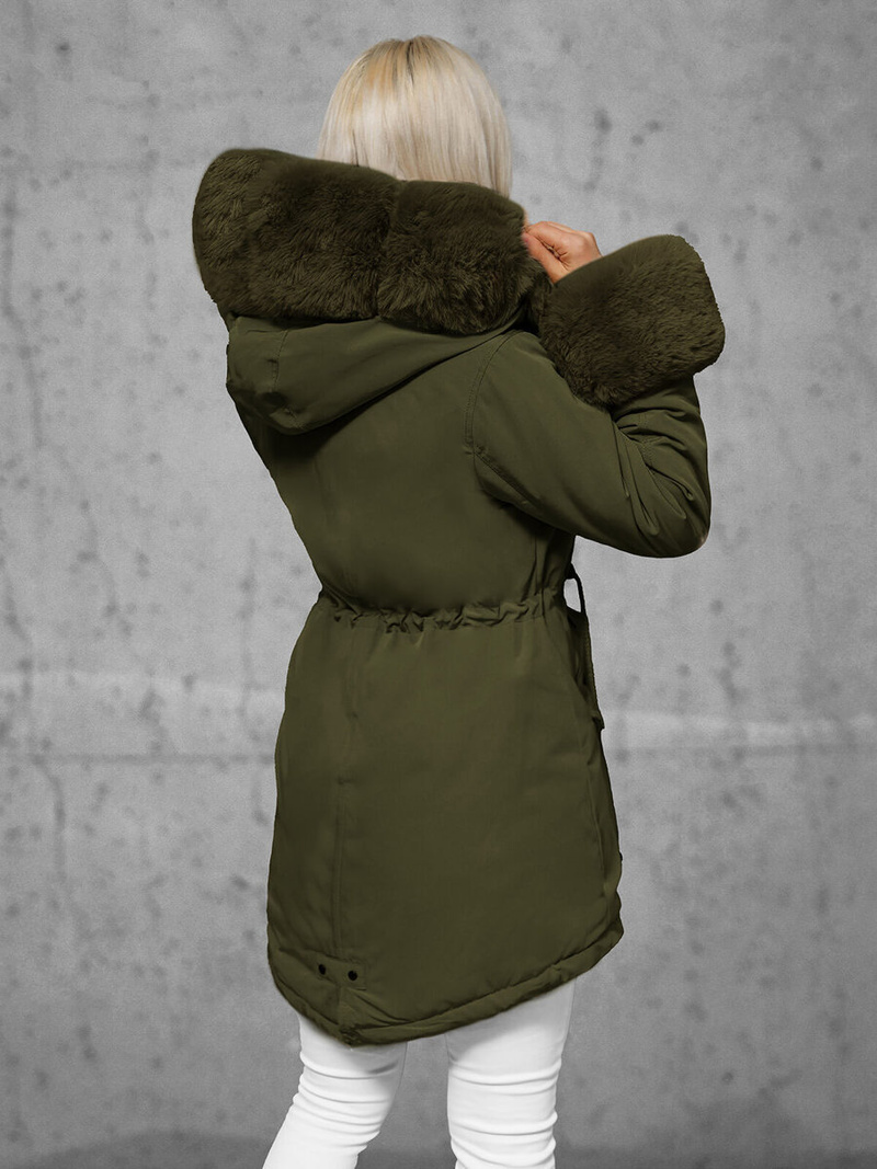 Sieviešu ziemas jaka zaļa OZONEE JS/16M9062/136Z