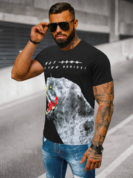 Vīriešu T-krekls Melns OZONEE O/T127/3Z