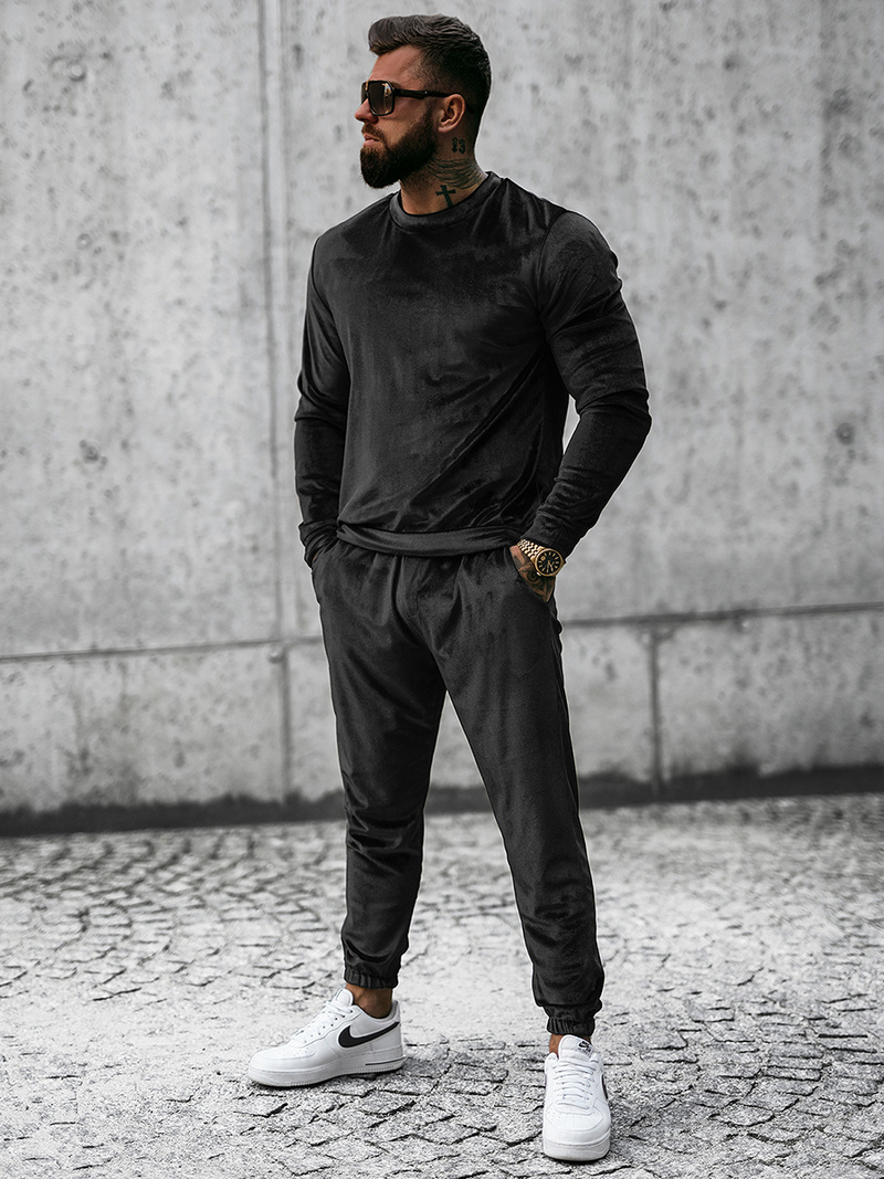 Vīriešu treniņtērps melns OZONEE O/D7516