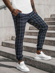 Vīriešu chino bikses tumši zili OZONEE DJ/2288/22Z