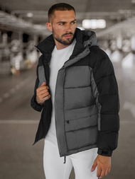 Vīriešu virsjaka pelēka OZONEE JS/31M5008Z