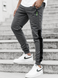 Vīriešu sporta bikses grafīta OZONEE JS/YLB88010Z