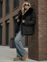 Sieviešu jaka melna OZONEE JS/16M9185/392