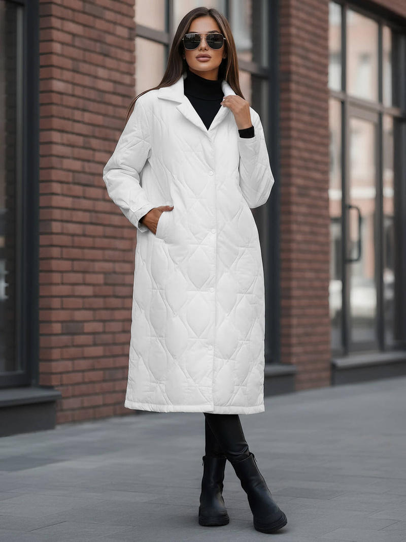 Sieviešu jaka balta OZONEE JS/5M3177/281Z