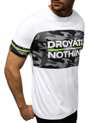 Vīriešu T-krekls balts OZONEE JS/SS10976