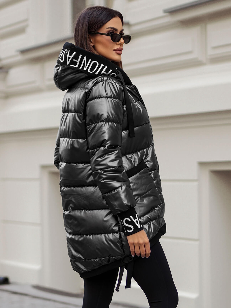 Sieviešu jaka pelēka OZONEE JS/5M3188/105Z