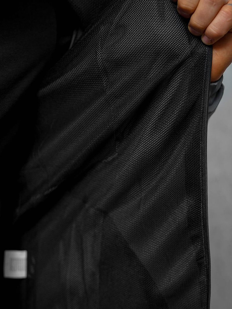 Vīriešu pārejas virsjaka pelēka OZONEE JS/M10300