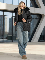 Sieviešu jaka melna OZONEE JS/16M9296/392