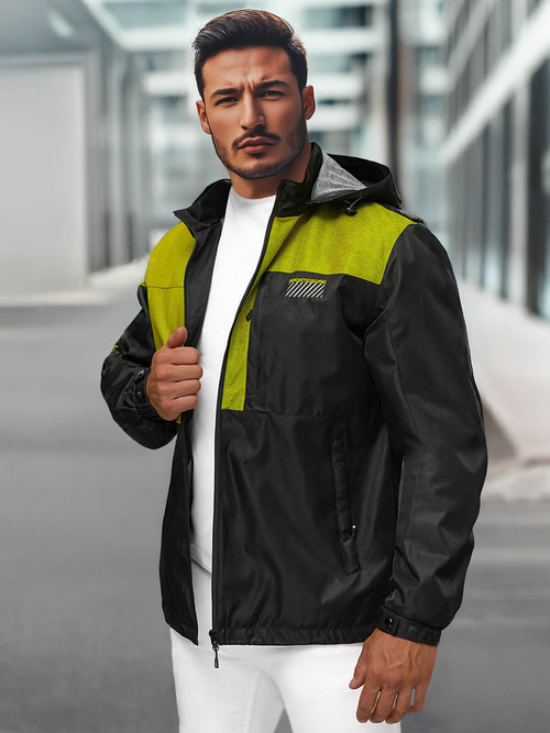 Vīriešu virsjaka melns OZONEE JS/22M311/392Z