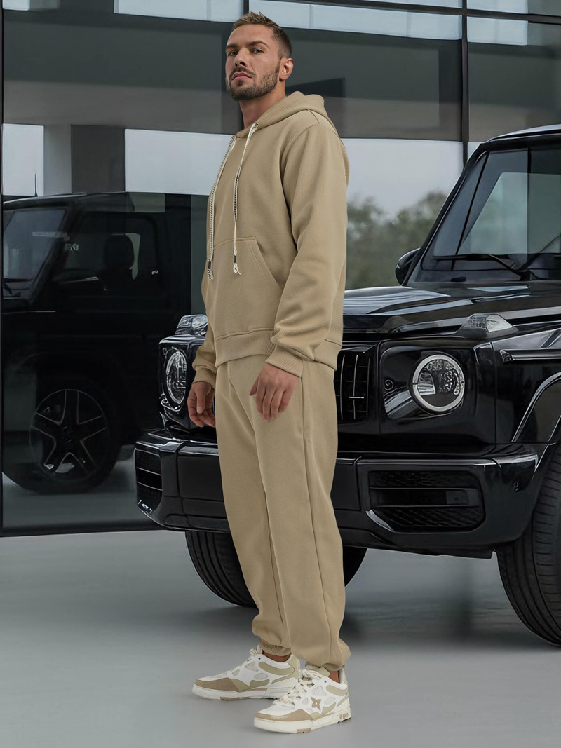 Vīriešu treniņtērps smilšu OZONEE O/3C582AB