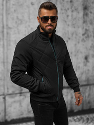 Vīriešu pārejas virsjaka melna OZONEE JS/84M3022/392