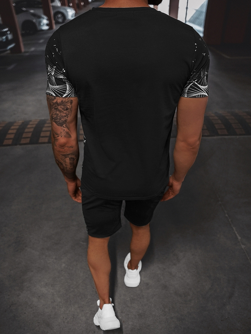 Vīriešu Treniņtērps Melni-sudrabas OZONEE O/HM751