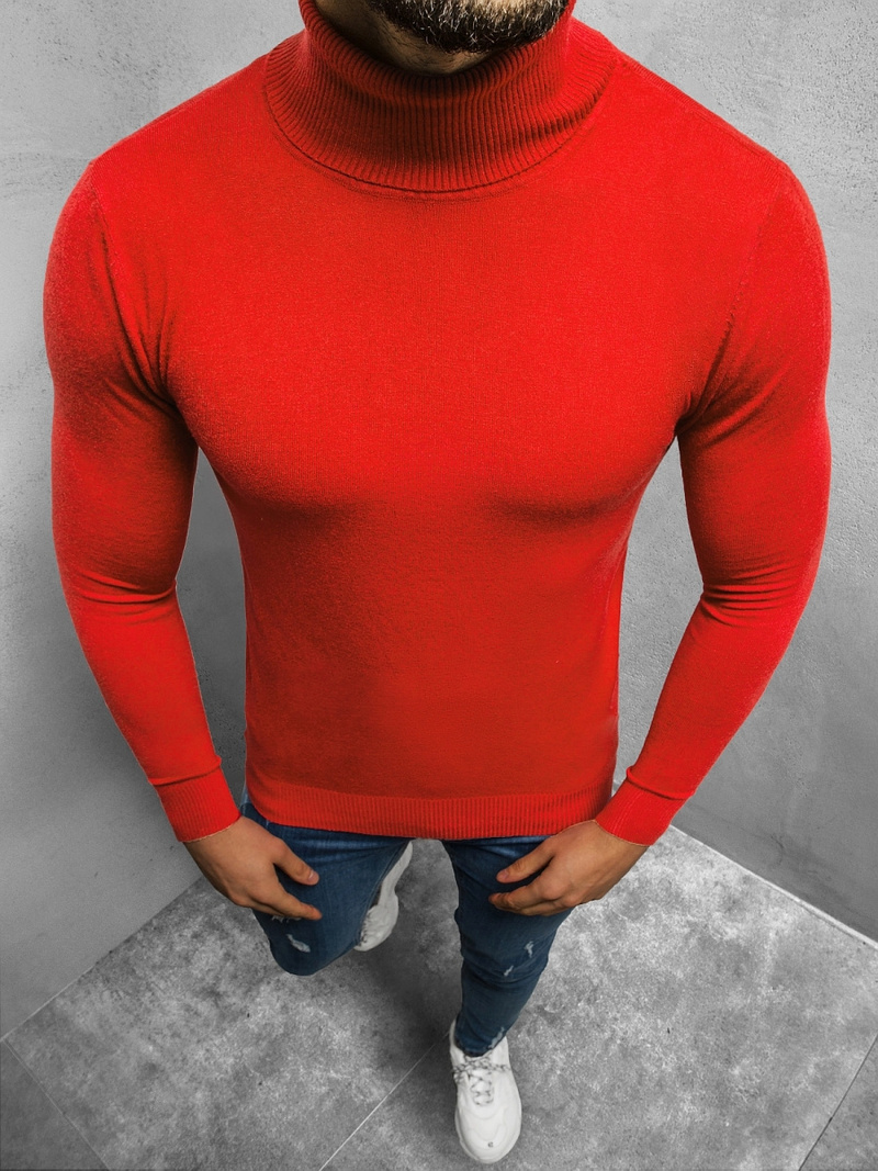 Vīriešu svīteris golfs sarkans OZONEE TMK/YY02/5Z