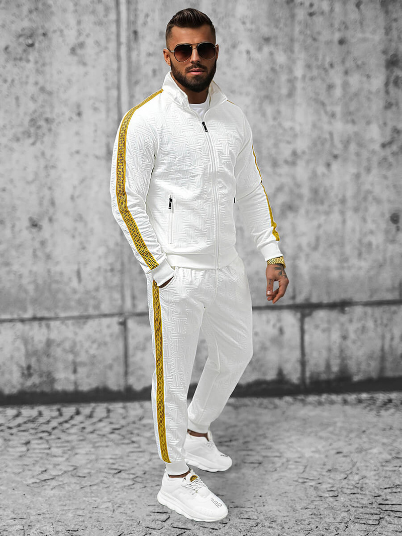 Vīriešu Treniņtērps Balts OZONEE O/3A163