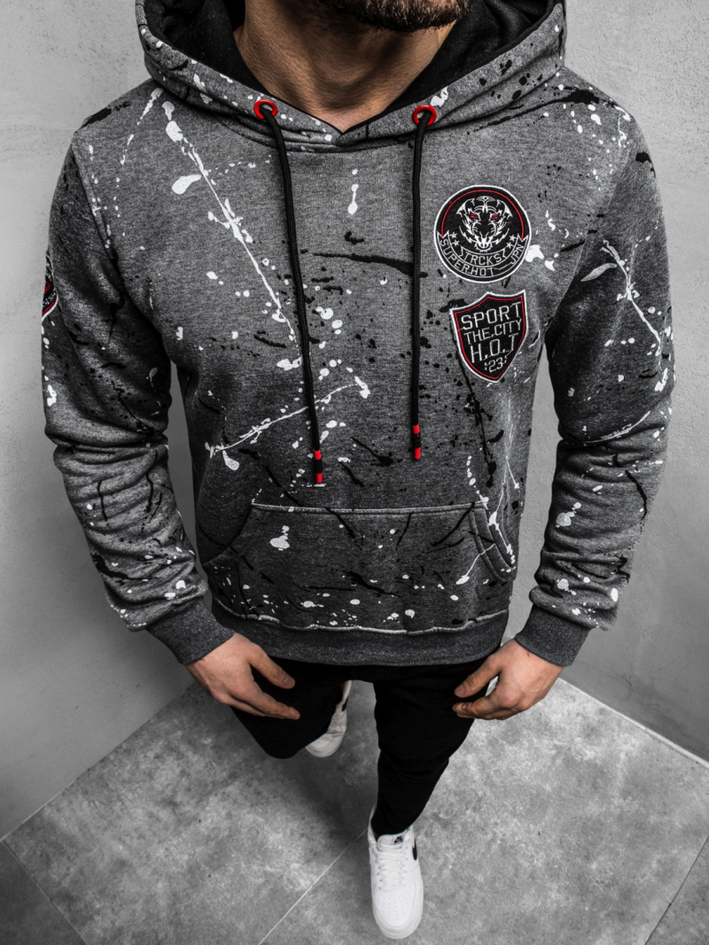 Vīriešu jaka pelēka OZONEE JS/DD275Z