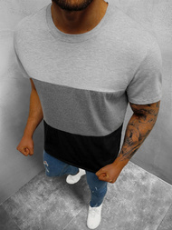 Vīriešu t-krekls pelēks OZONEE JS/8T87/3