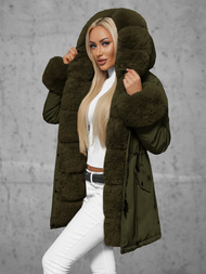 Sieviešu ziemas jaka zaļa OZONEE JS/16M9062/136Z