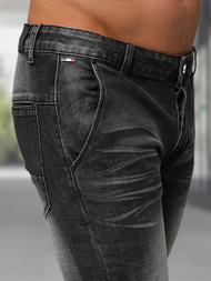 Vīriešu džinsi debesu melni OZONEE NB/MP0091N