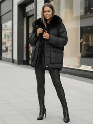 Sieviešu jaka melna OZONEE JS/16M9185/392Z