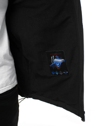 Vīriešu softshell virsjaka melni-zaļa OZONEE GE/12266