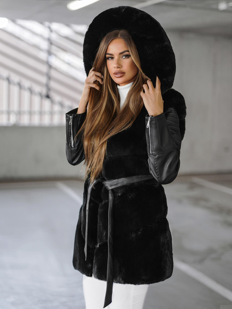 Sieviešu jaka melna OZONEE JS/11Z8090Z