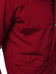 Vīriešu virsjaka bordosarkana OZONEE JS/2019005