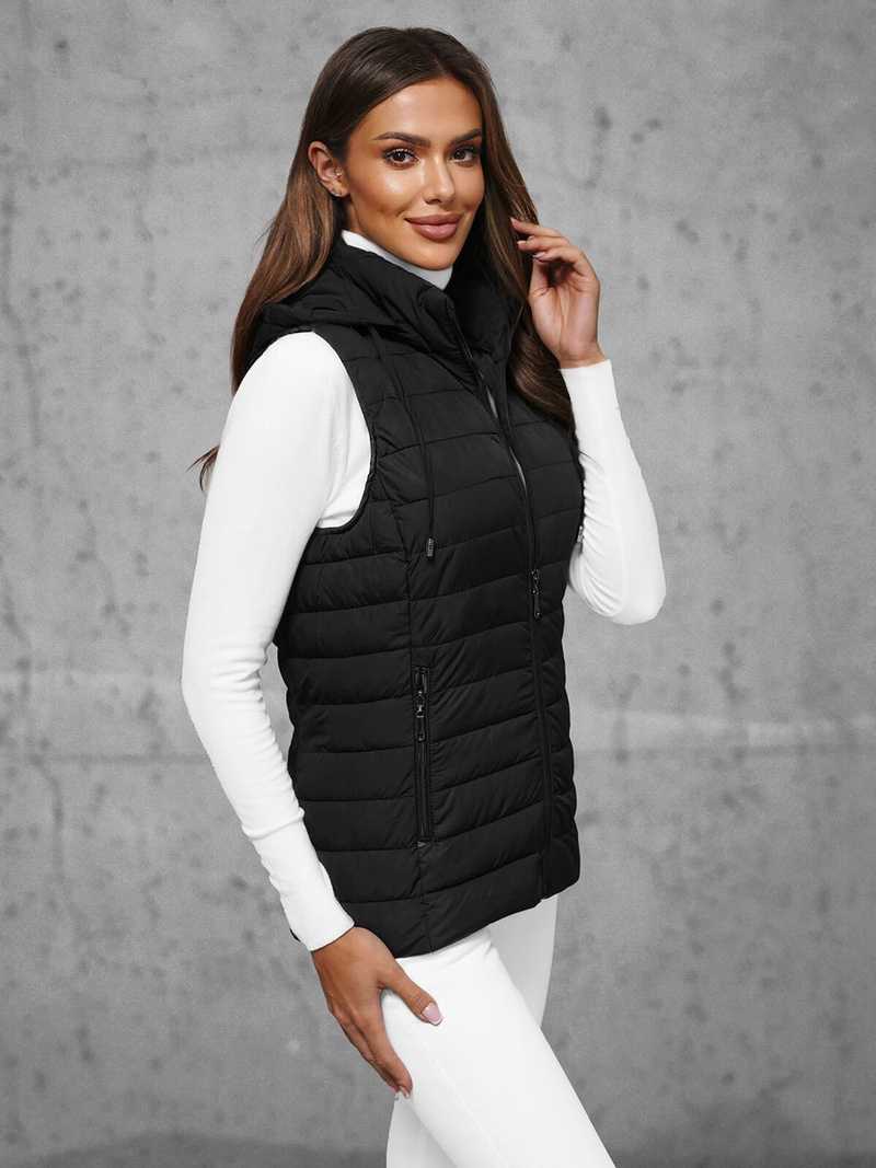 Sieviešu veste melna OZONEE JS/16M9150/392