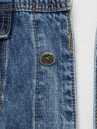 Vīriešu džinsu jaka debesu zila OZONEE NB/MJ505B