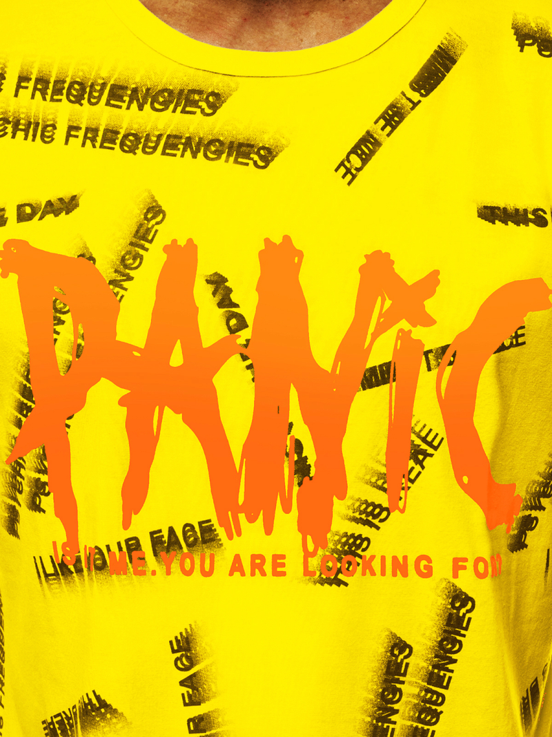 Vīriešu T-krekls dzeltens OZONEE JS/KS1998