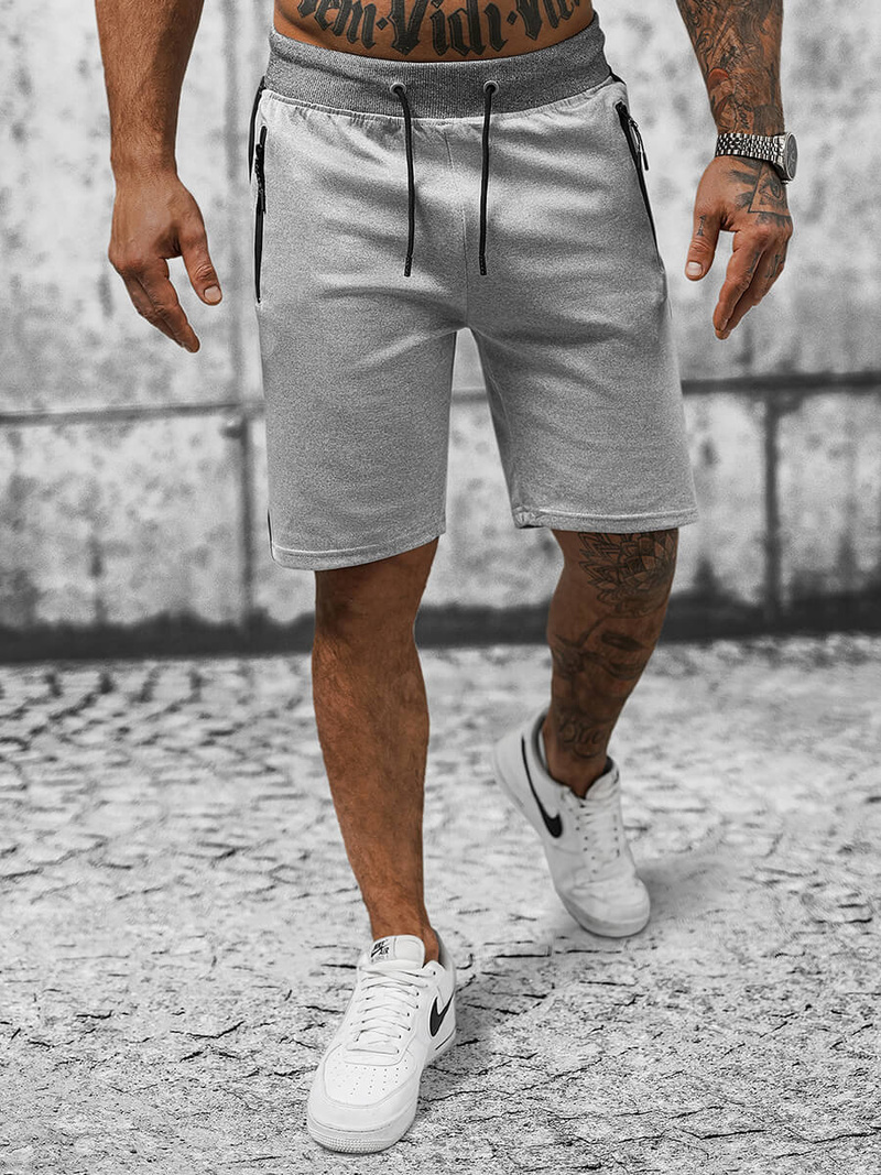 Vīriešu sporta šorti pelēks OZONEE JS/8K281