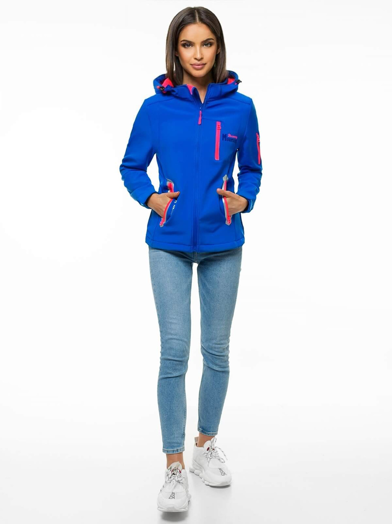 Sieviešu softshell jaka debesu zila OZONEE JS/HH029/9