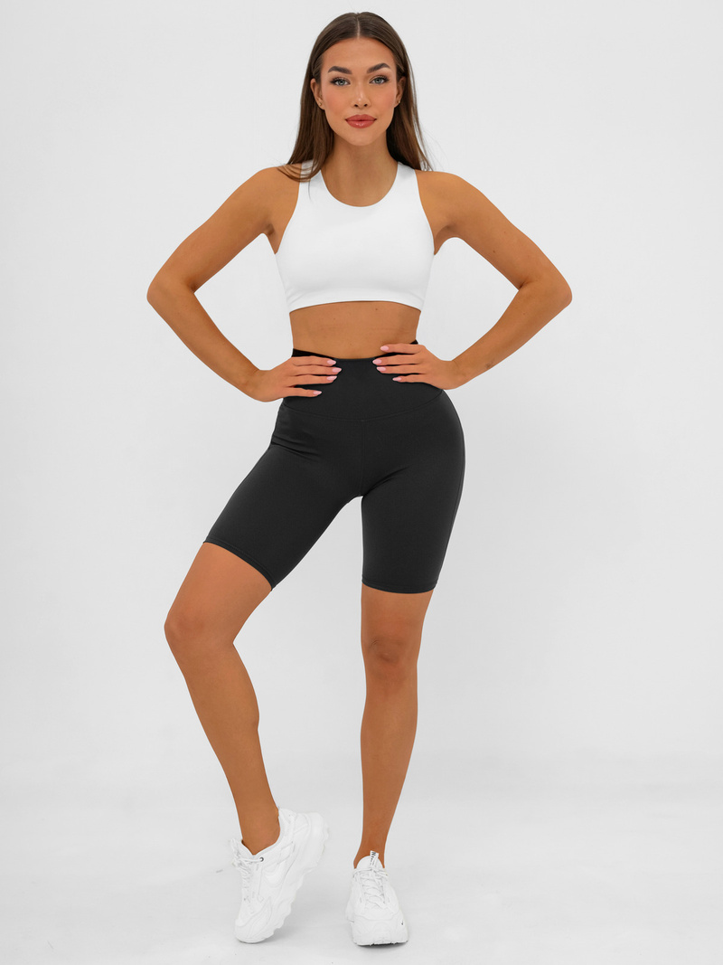 Īsi melni sieviešu legingi OZONEE JS/17K583/3