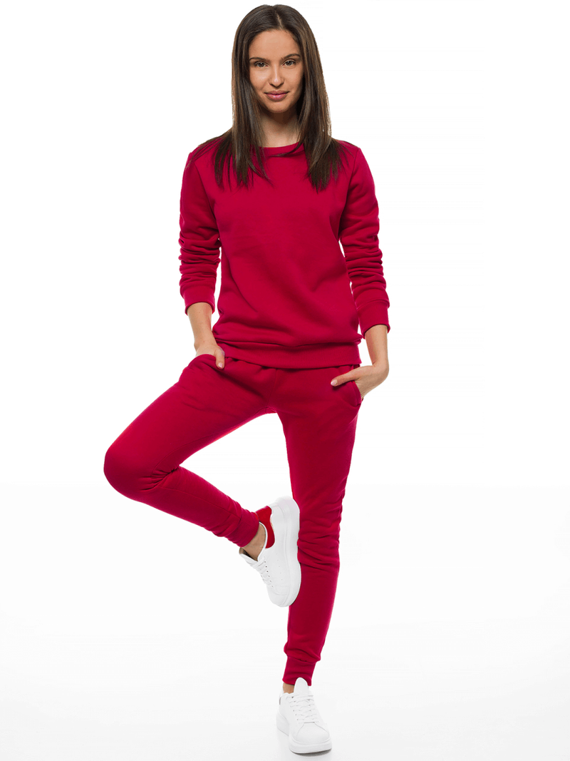 Sieviešu sporta bikses bordosarkanas OZONEE JS/CK01