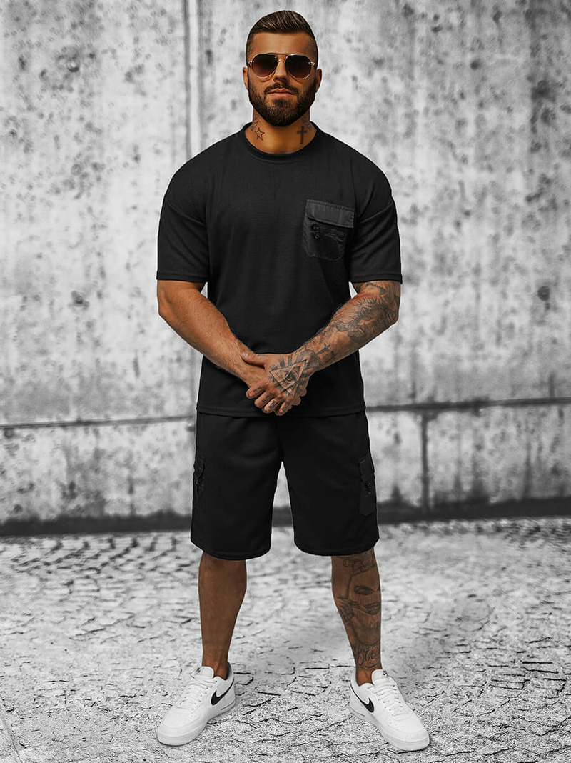 Vīriešu Treniņtērps Melns OZONEE JS/8C1132/3